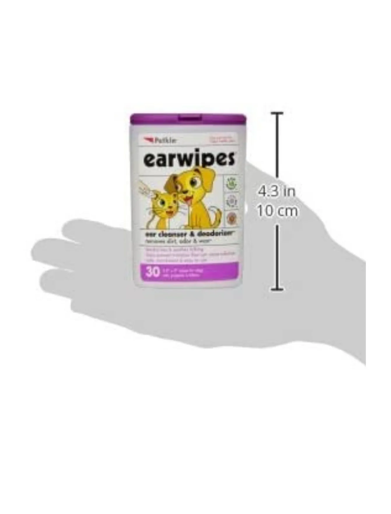 10% OFF: Petkin Ear Wipes For Cats & Dogs 30ct