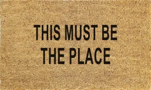 18" x 30" THIS MUST BE THE PLACE Non-slip Outdoor Door Mat