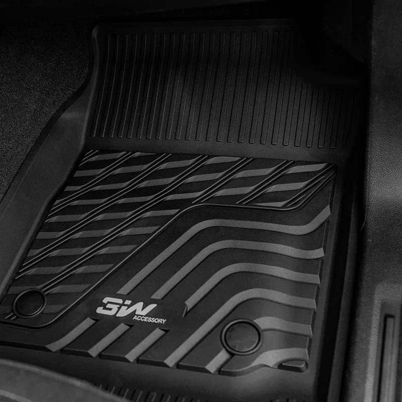 3W Chevrolet Traverse 2018-2023 (ONLY for Bucket Seat 2-Row) Custom Floor Mats TPE Material & All-Weather Protection