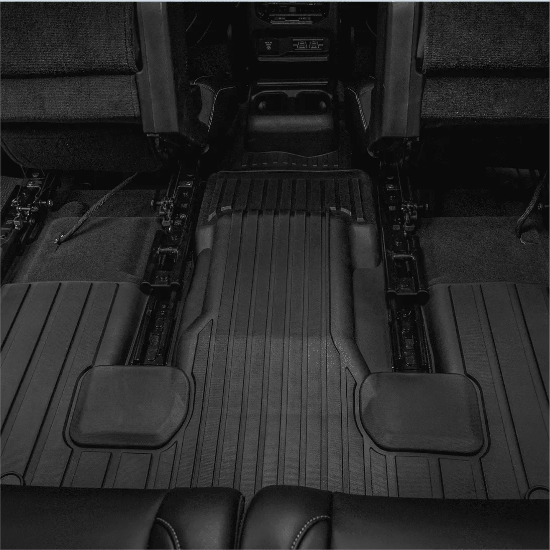 3W Jeep Grand Cherokee L 6 Seat 2021-2025 Custom Floor Mats / Trunk Mat TPE Material & All-Weather Protection