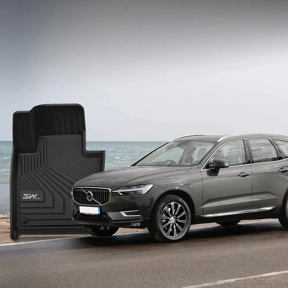 3W Volvo XC60 2018-2025 (Not for Hybrid) T5 T6 Momentum Custom Floor Mats TPE Material & All-Weather Protection