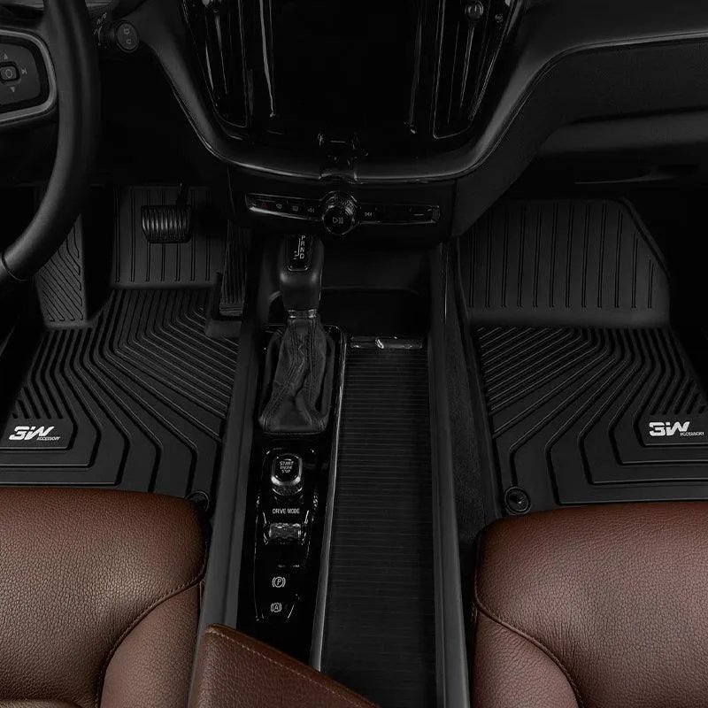 3W Volvo XC60 2018-2025 (Not for Hybrid) T5 T6 Momentum Custom Floor Mats TPE Material & All-Weather Protection