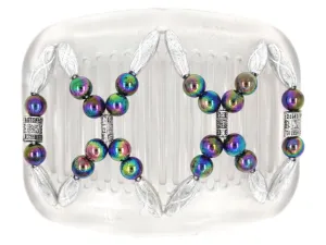 African Butterfly Hair Comb - Dalena Clear 103