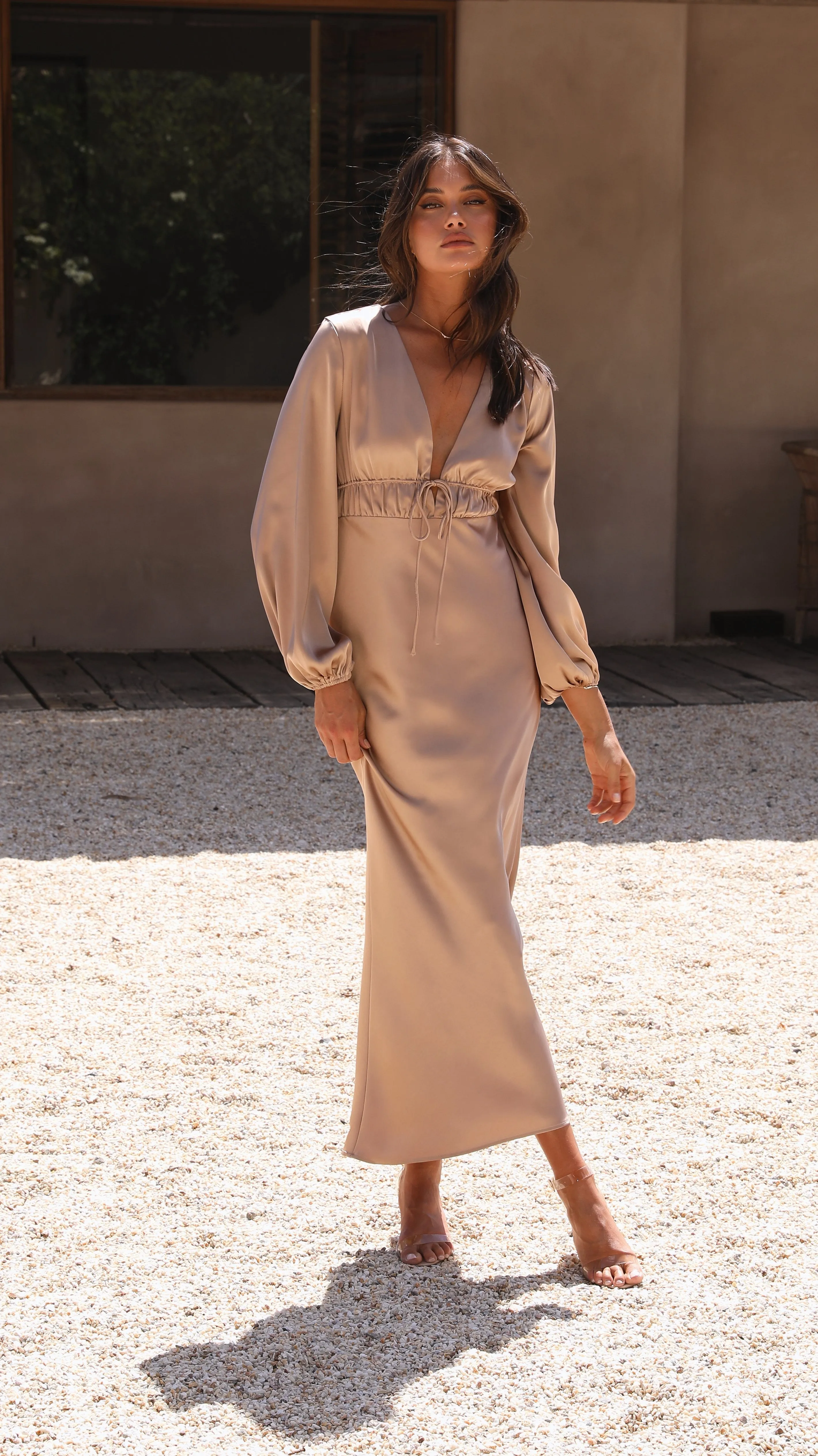 Amara Maxi Dress - Latte