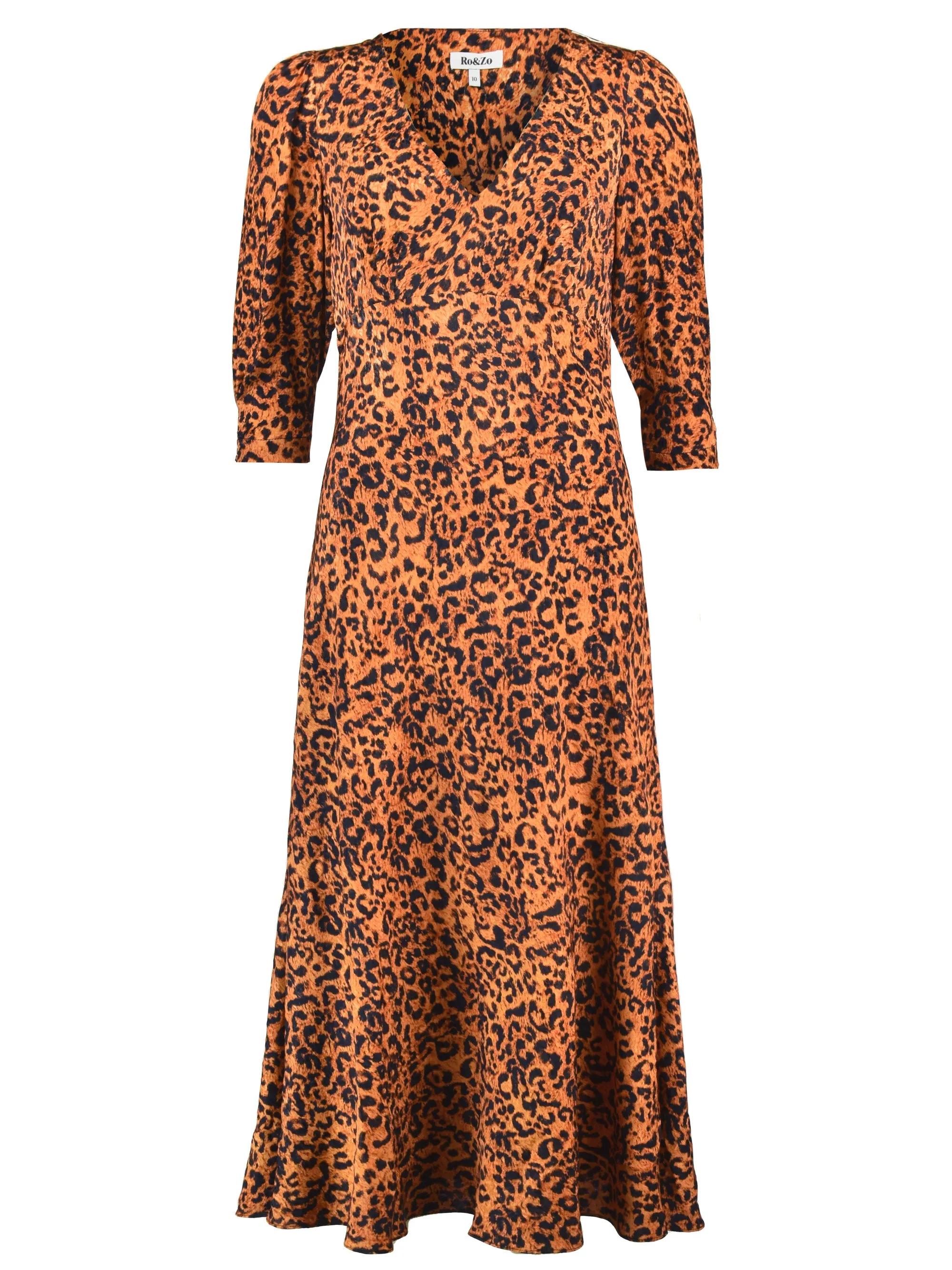 Animal Jacquard Midi Dress