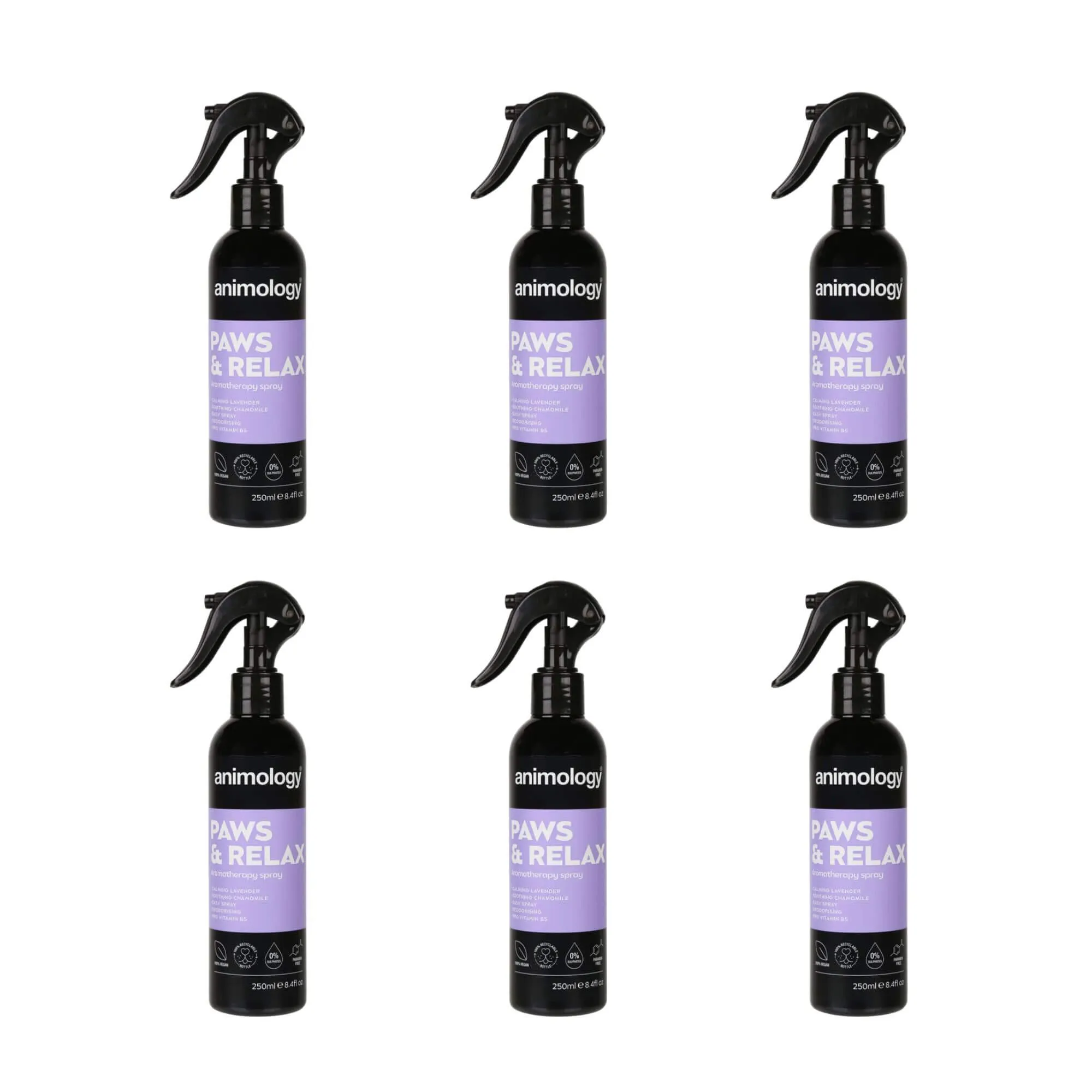 Animology Paws & Relax Aromatherapy Spray 6 x 250ml