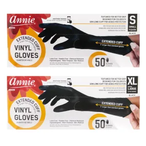 Annie Extended Cuff Powder Free Vinyl Gloves