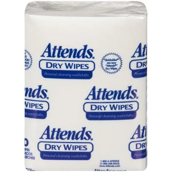 Attends Washcloths and Dry Wipes