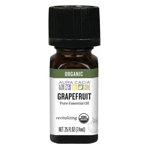 Aura Cacia Organic Grapefruit Revitalizing Essential Oil 0.25oz