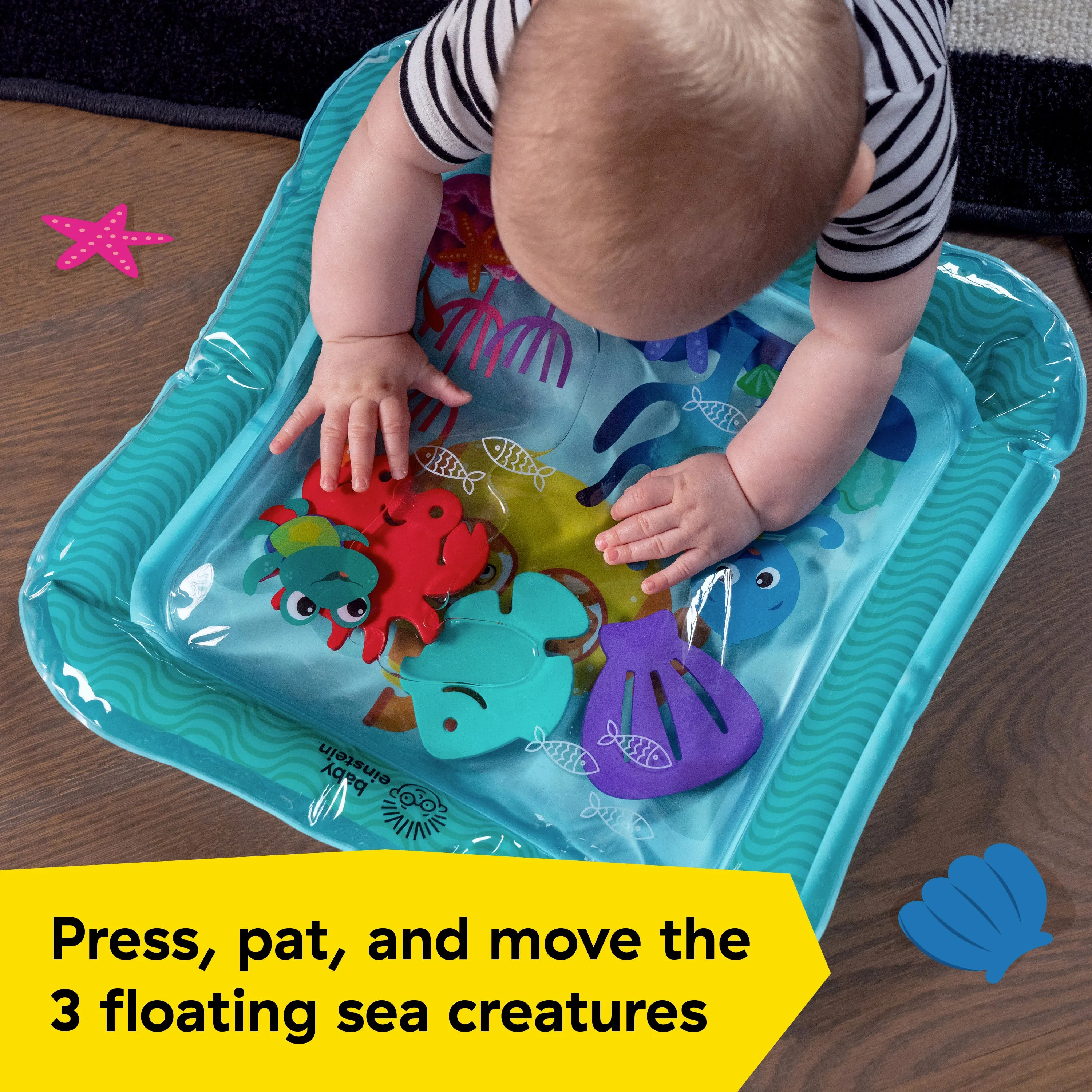 Baby Einstein Ocean Explorers Sensory Splash Water Mat, Ages 0-36 Months