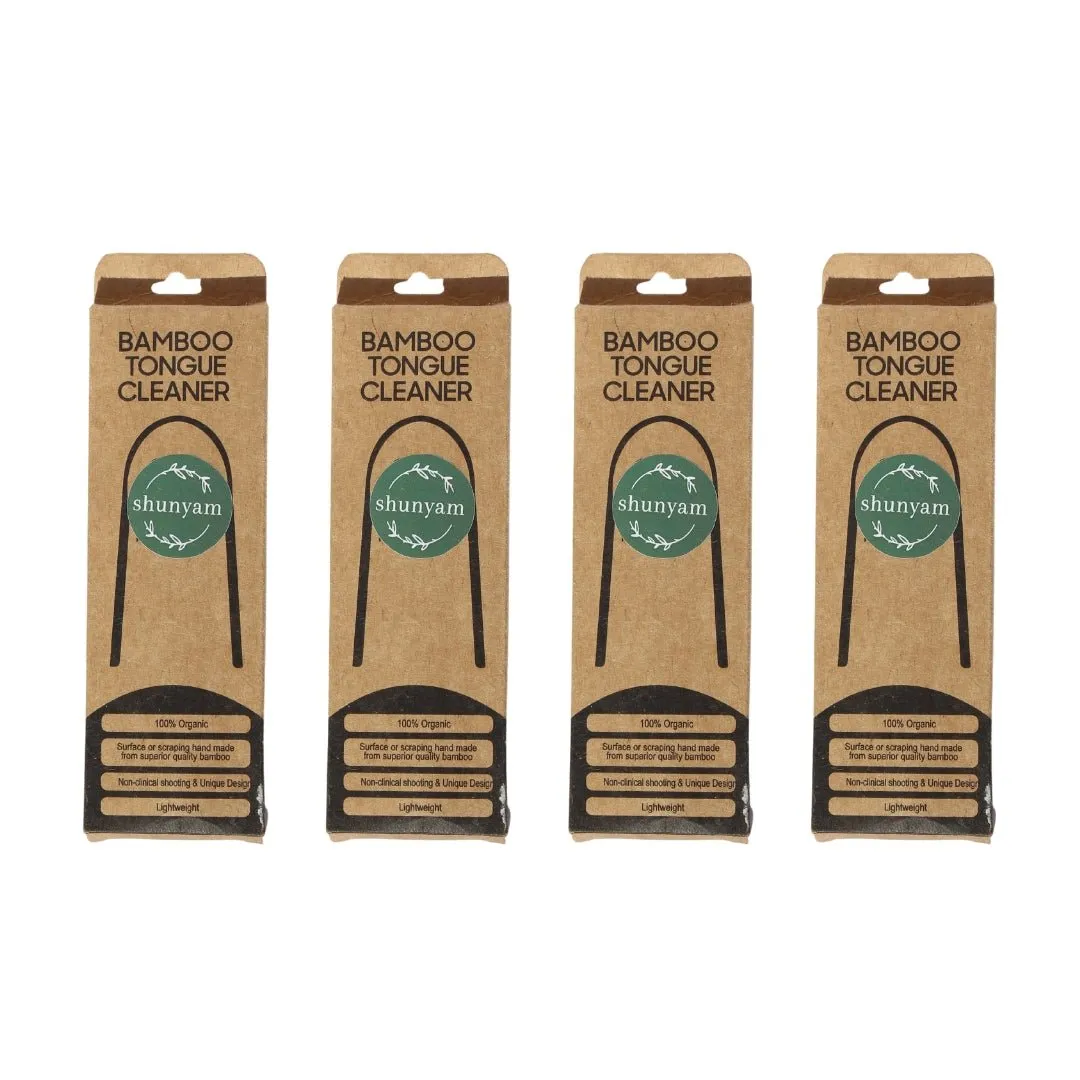 Bamboo Tongue Cleaner Pack of 4