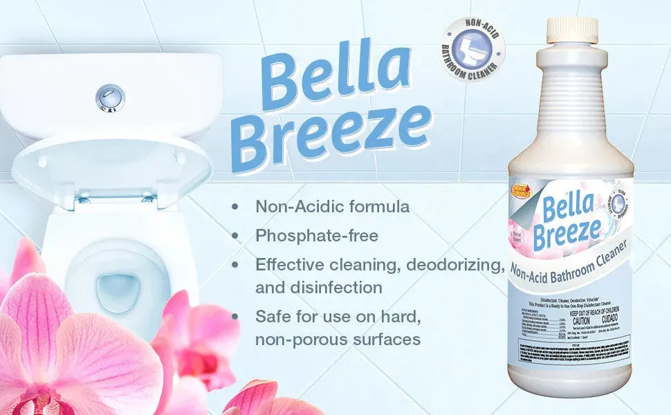 BellaBreeze Non-Acid Restroom Cleaner, 1 Quart