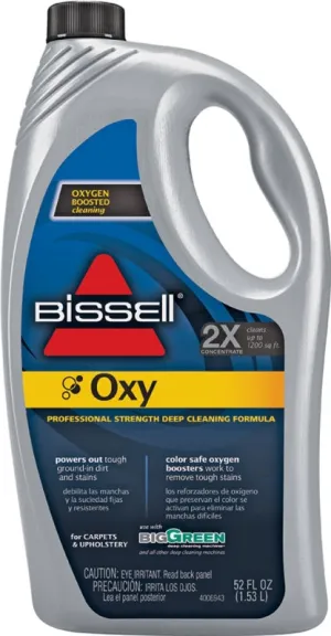 Bissell 85T61 Carpet Cleaner, 52 oz, Bottle, Liquid, Characteristic, Pale Yellow :EA: QUANTITY: 6