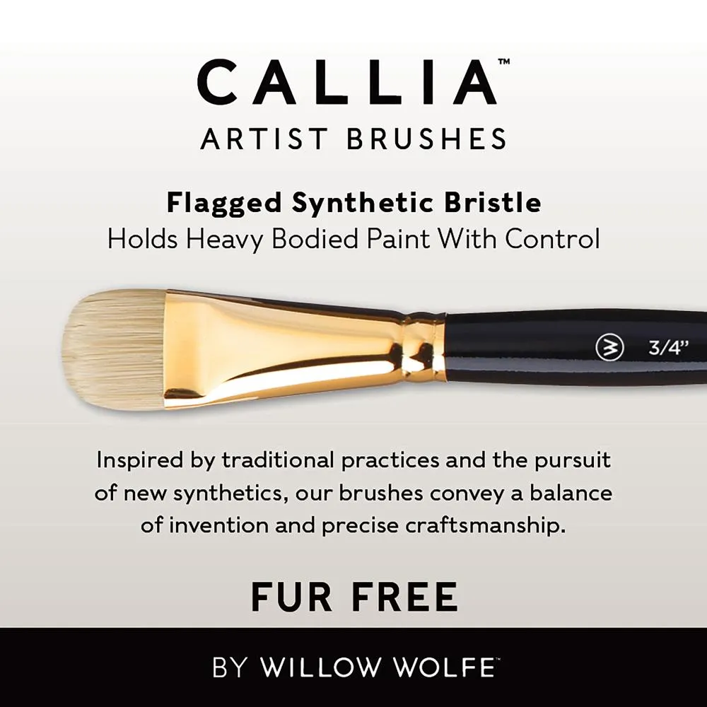 Callia Artist Acrylic   Oil Flowers Brush Set