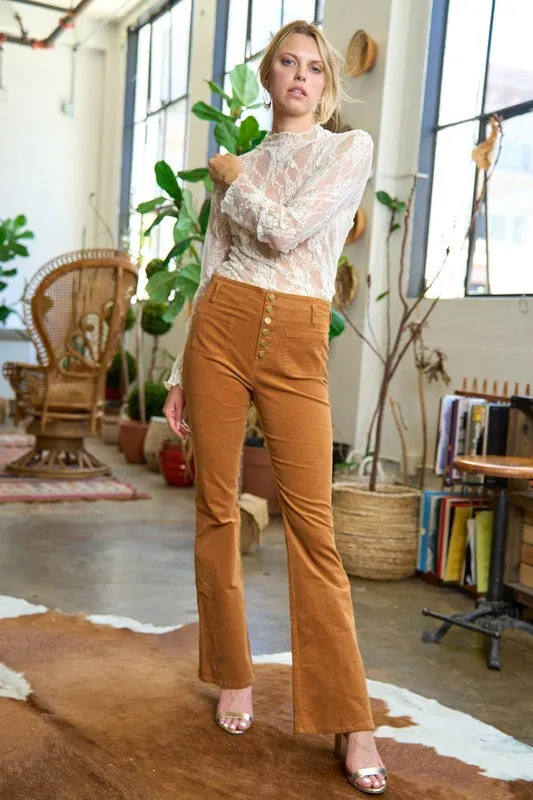 CORDUROY FLARE PANTS JJB5029