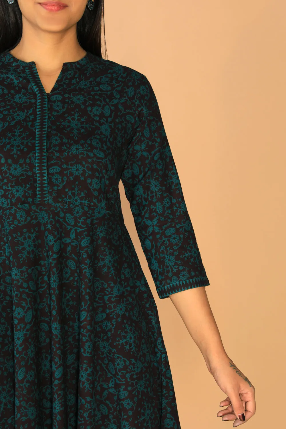 Cotton Bagh print dress