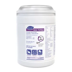 Diversey Oxivir - Disinfectant Cleaning Wipes, with Accelerated Hydrogen Peroxide - Case of 4