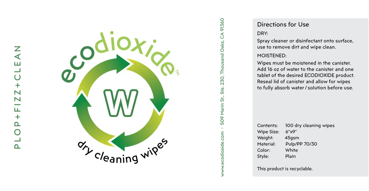 Dry Wet Cleaning Wipes | Ecodioxide