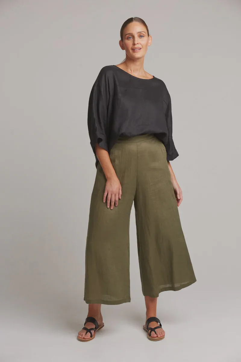 Eb & Ive Studio Crop Pant Khaki.