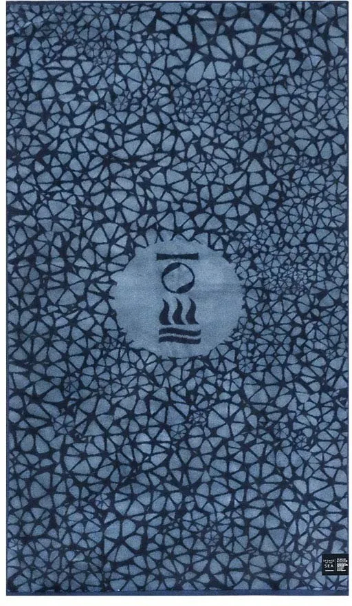 Fourth Element Ocean Positive Beach Towel Dark Blue One Size 160x86