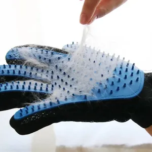 Happy Paws Grooming Glove for Deshedding Brush Gloves Gentle on Pet Easy to Use Perfect Grooming Tool