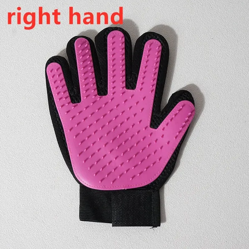 Happy Paws Grooming Glove for Deshedding Brush Gloves Gentle on Pet Easy to Use Perfect Grooming Tool