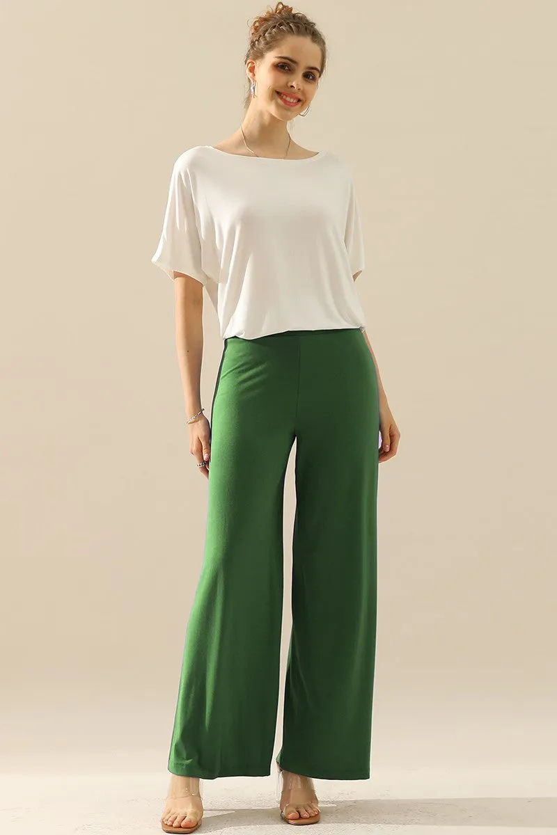 High Waisted Wide Leg Palazzo Pants