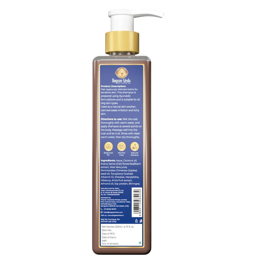 Hypoallergenic Oatmeal Shampoo for Dogs (200ml)