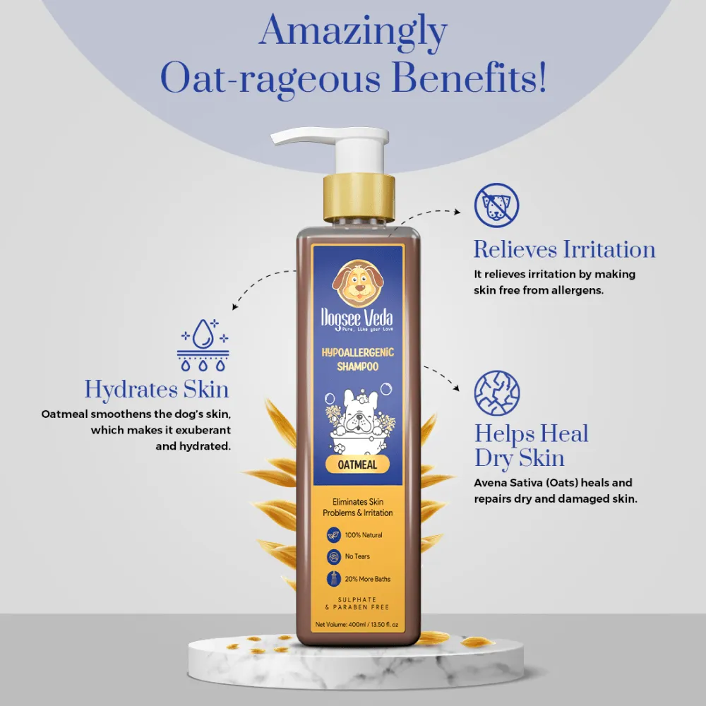 Hypoallergenic Oatmeal Shampoo for Dogs (200ml)