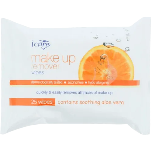 iCare Make Up Remover Wipes Citrus, 25 Pack