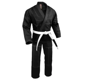 Jiu Jitsu Uniform, Single Weave, Black