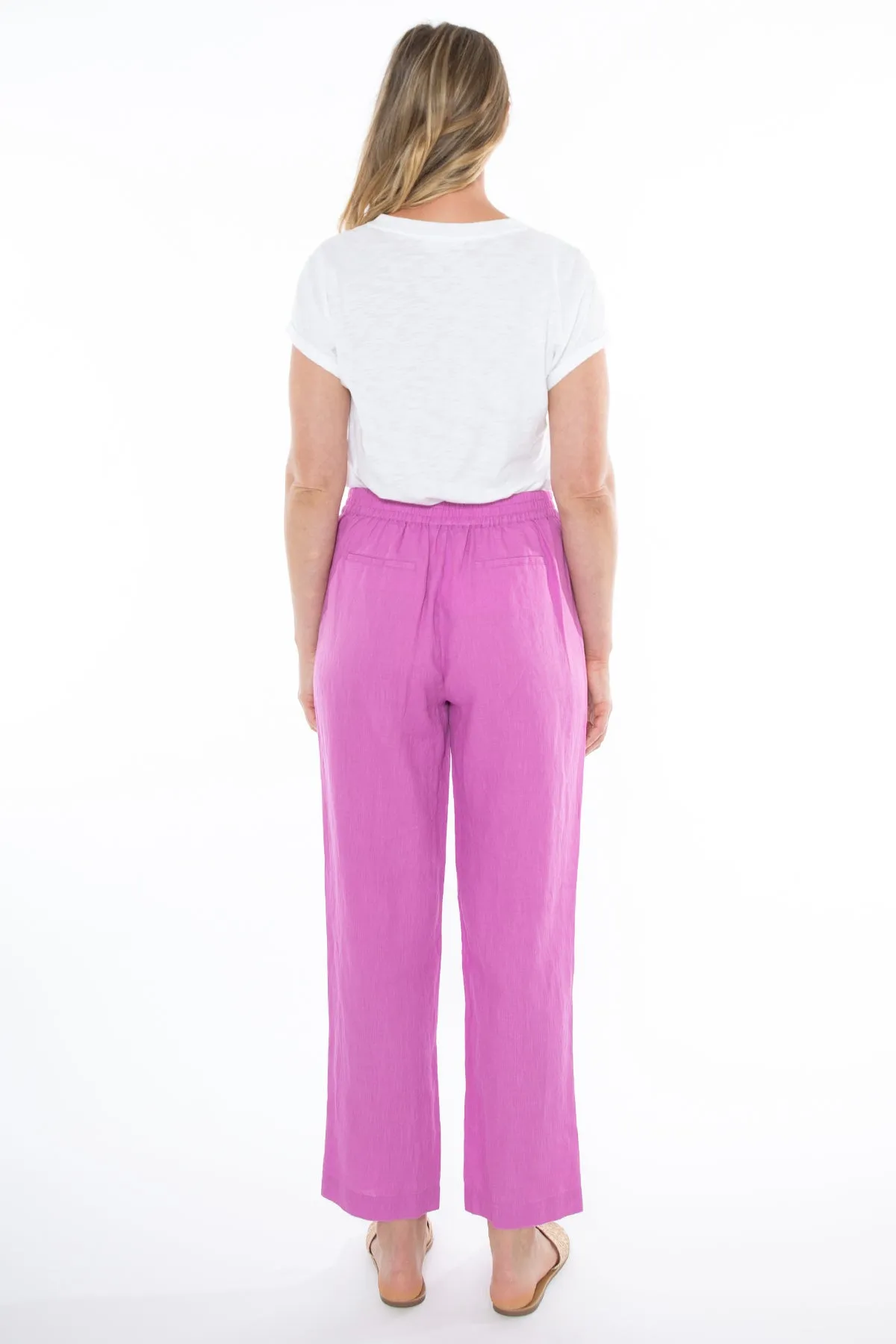 Jump - 7/8 Linen Pant Passion Pink | J7077A