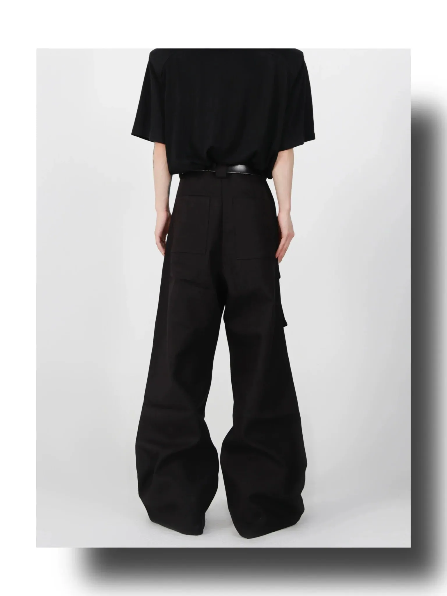 Loose Straight Cargo Pants with Multi Large Pockets and Pleated