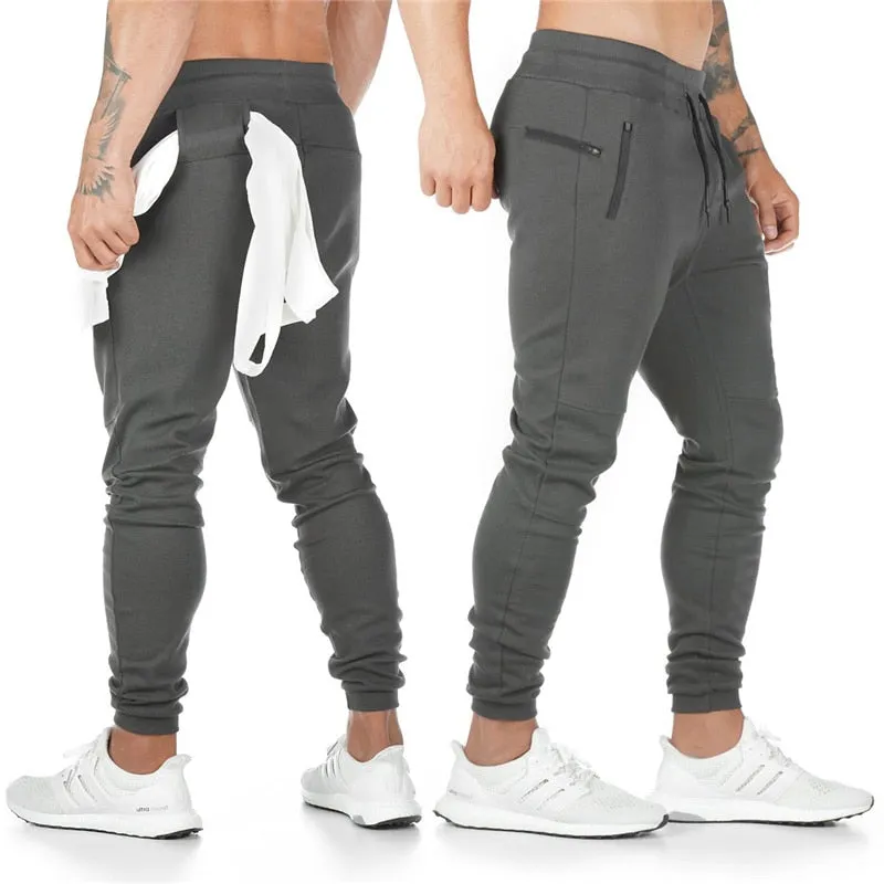 New Cotton Gym Pants Men Quick Dry Fit Running Jogging