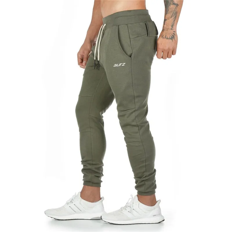 New Cotton Gym Pants Men Quick Dry Fit Running Jogging