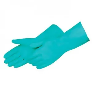 Nitrile Reusable Green Gloves - 12/Pack