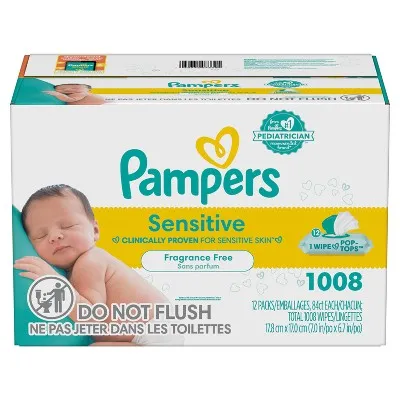 Pampers Sensitive Baby Wipes - 1008ct