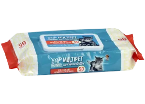 PET WIPES SENSITIVE - 50 PC