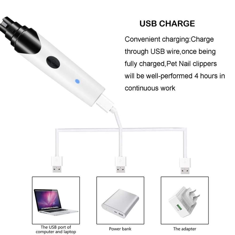 Pet/Dog Nail Trimmer Clipper Wireless Cordless Rechargeable