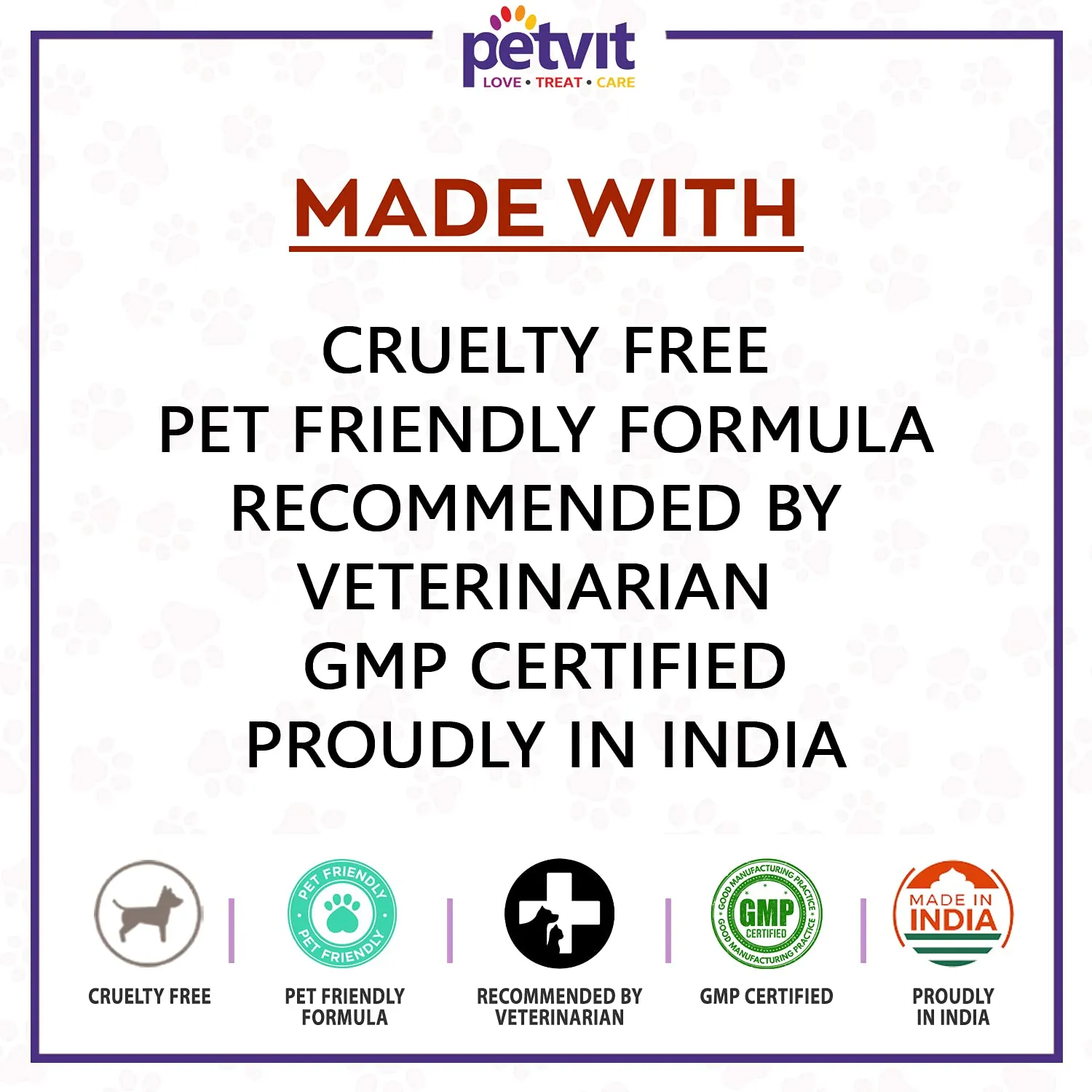 Petvit Dental Wipes for Tartar and Plaque Remover for Teeth Cleaning |Paraben Free & pH-Balance -for All Breed Dog & Cat - 50 Wipes for All Age Group