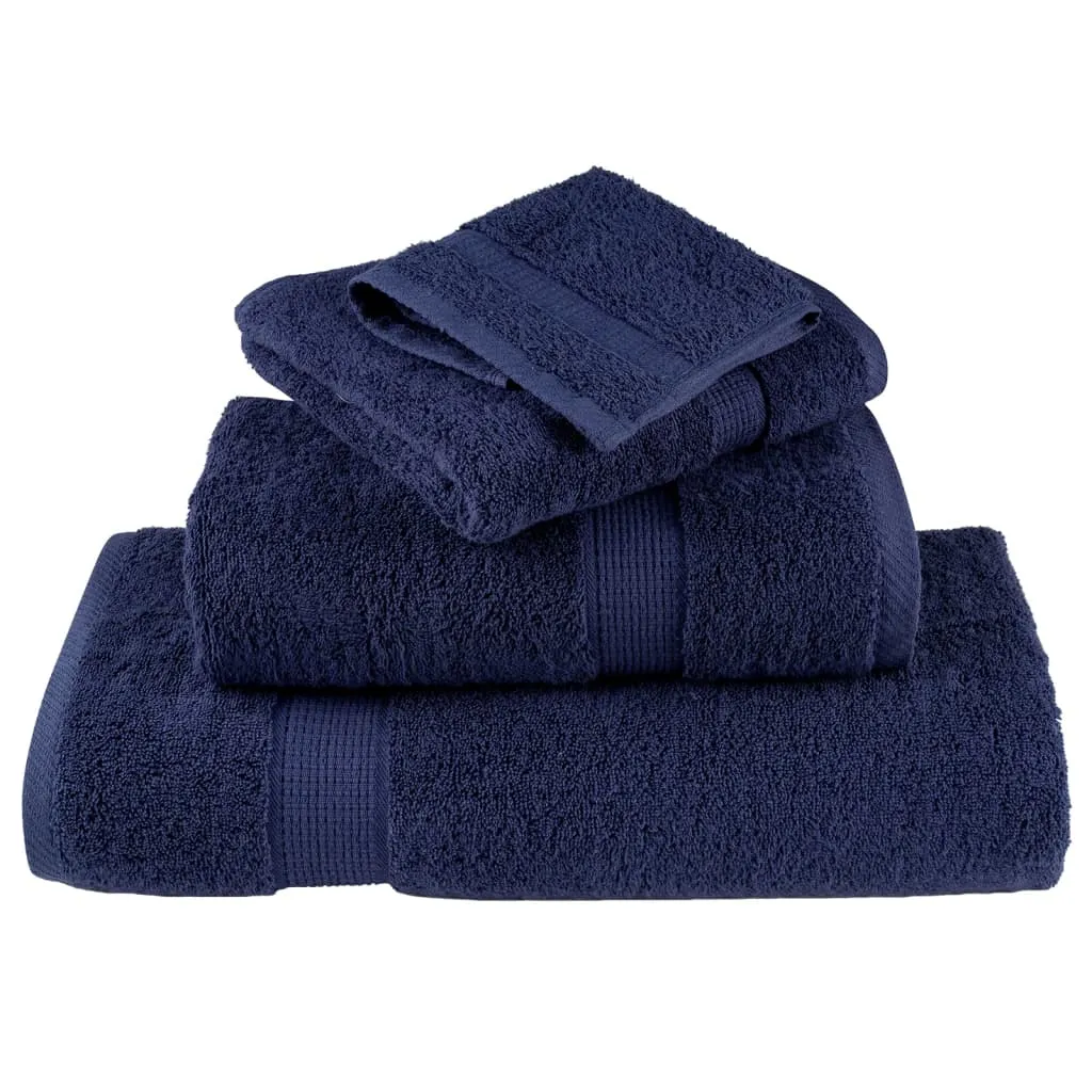 Premium Washcloths 4pcs Navy Blue 30x30cm 600gsm 100% Cotton