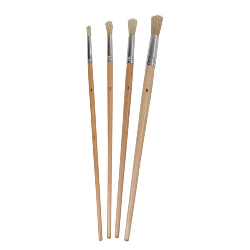 ProDec 4 Piece Set Round Industrial Fitch Brushes