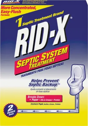 RID-X 1920083623 Septic Tank Cleaner, Powder, Tan, Fermentation, 19.6 oz Box :EA: QUANTITY: 1