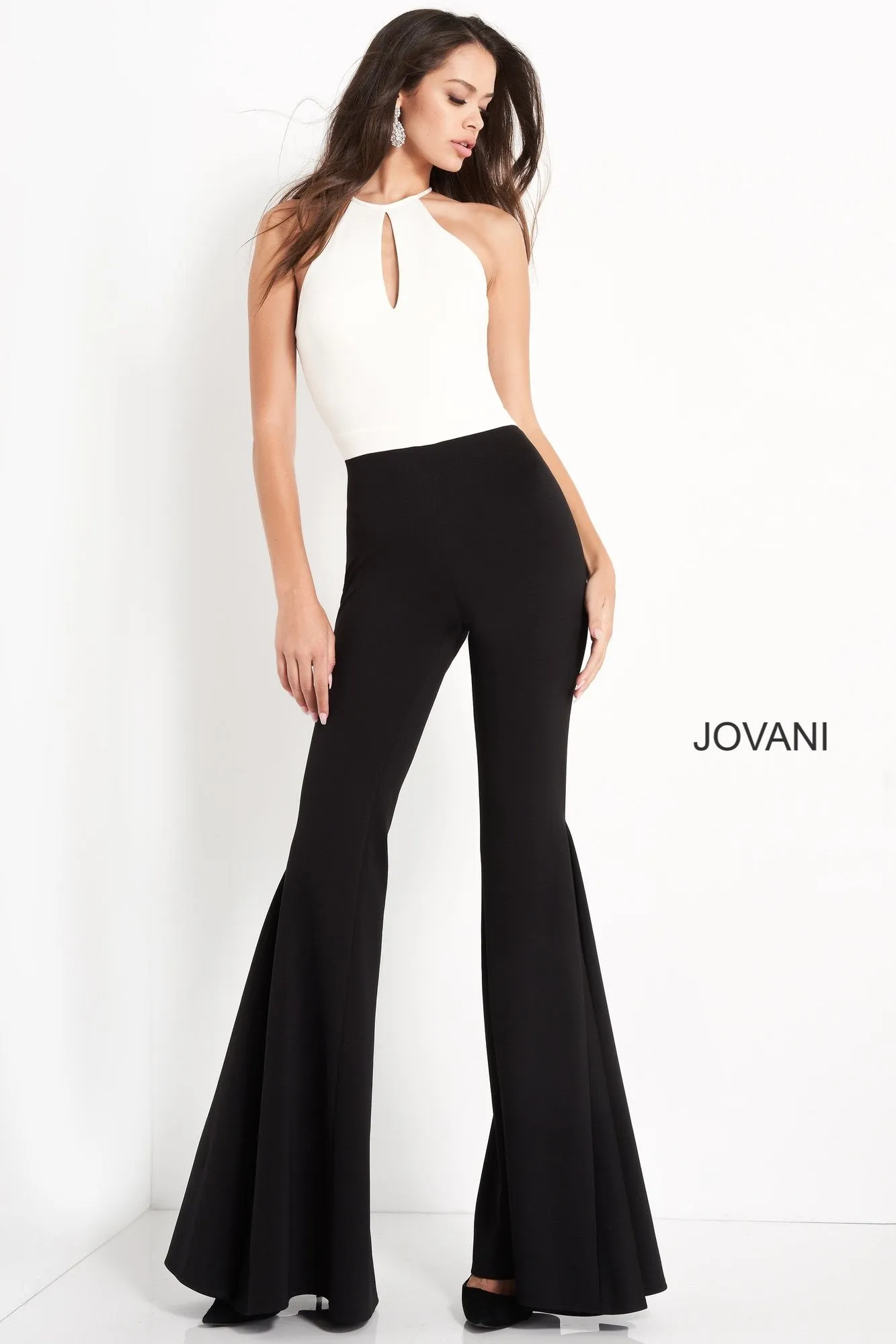 Sleeveless Keyhole Jumpsuit by Jovani M02807