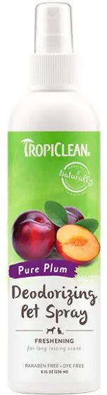 Tropiclean Pure Plum Deodorizing Pet Spray Dog 8oz