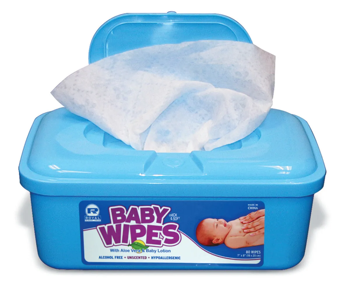 Unscented Baby Wipes, Case of 960