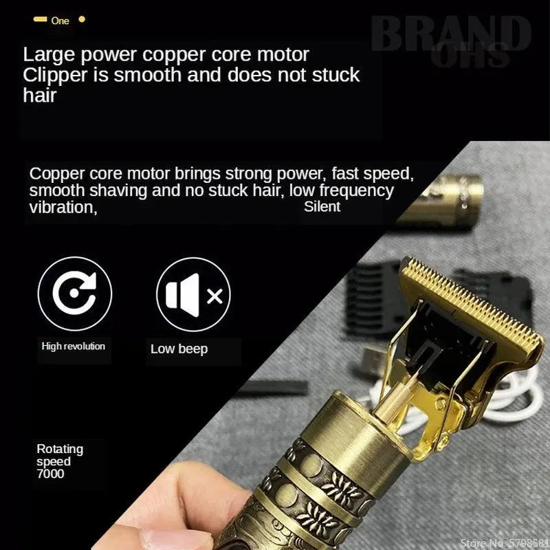 Vintage Dragon T9 Hair Clippers: Low-Frequency Vibrations for Effortless Styling