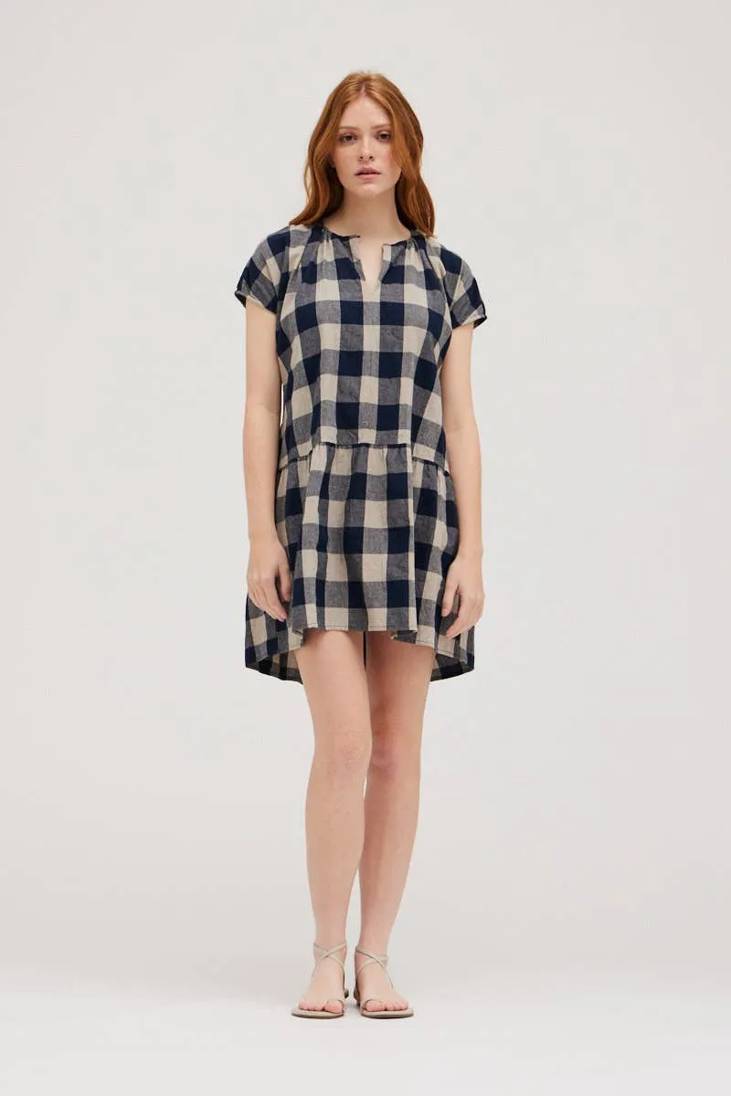 Willow Gingham Midi Dress