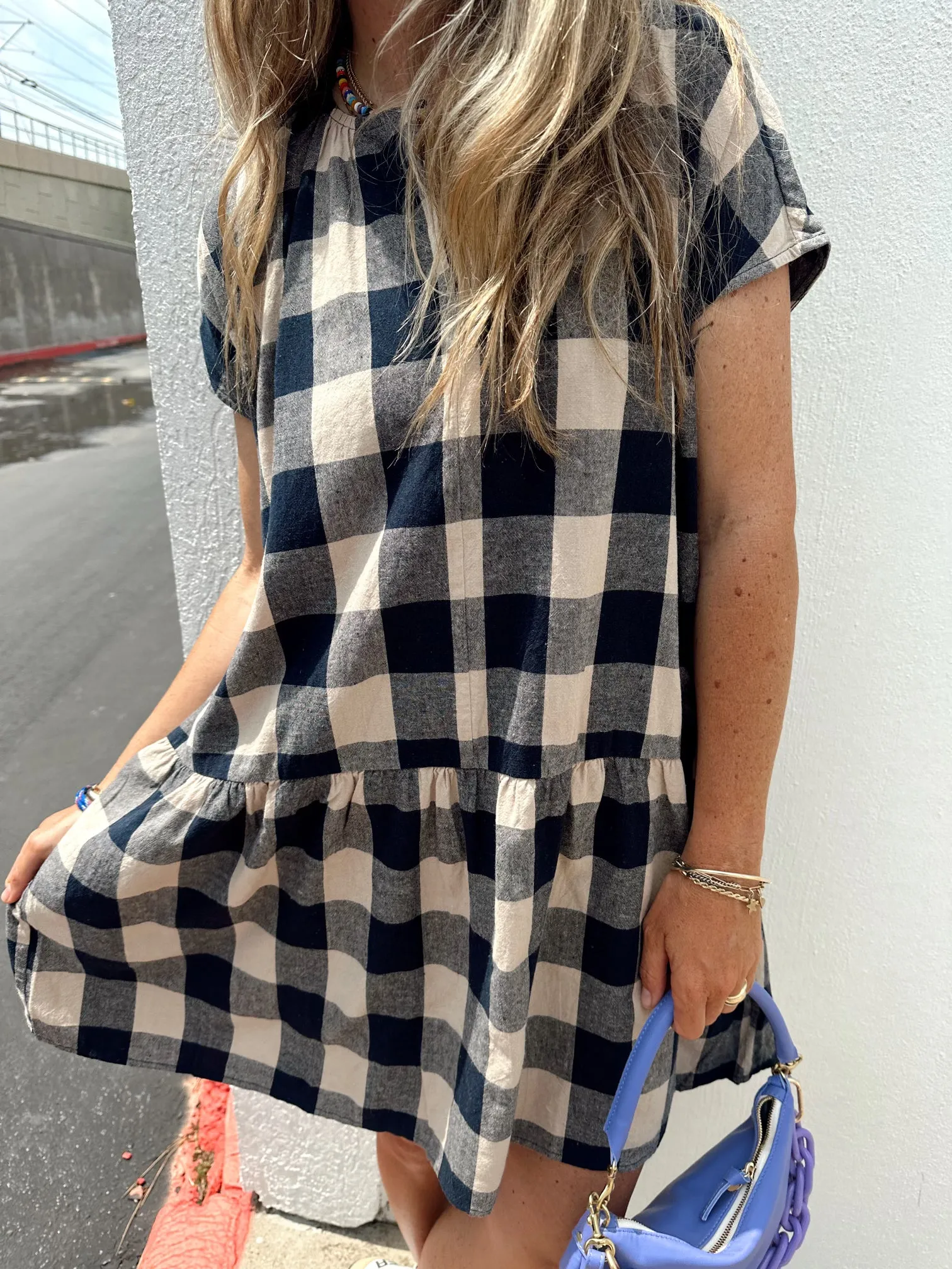 Willow Gingham Midi Dress