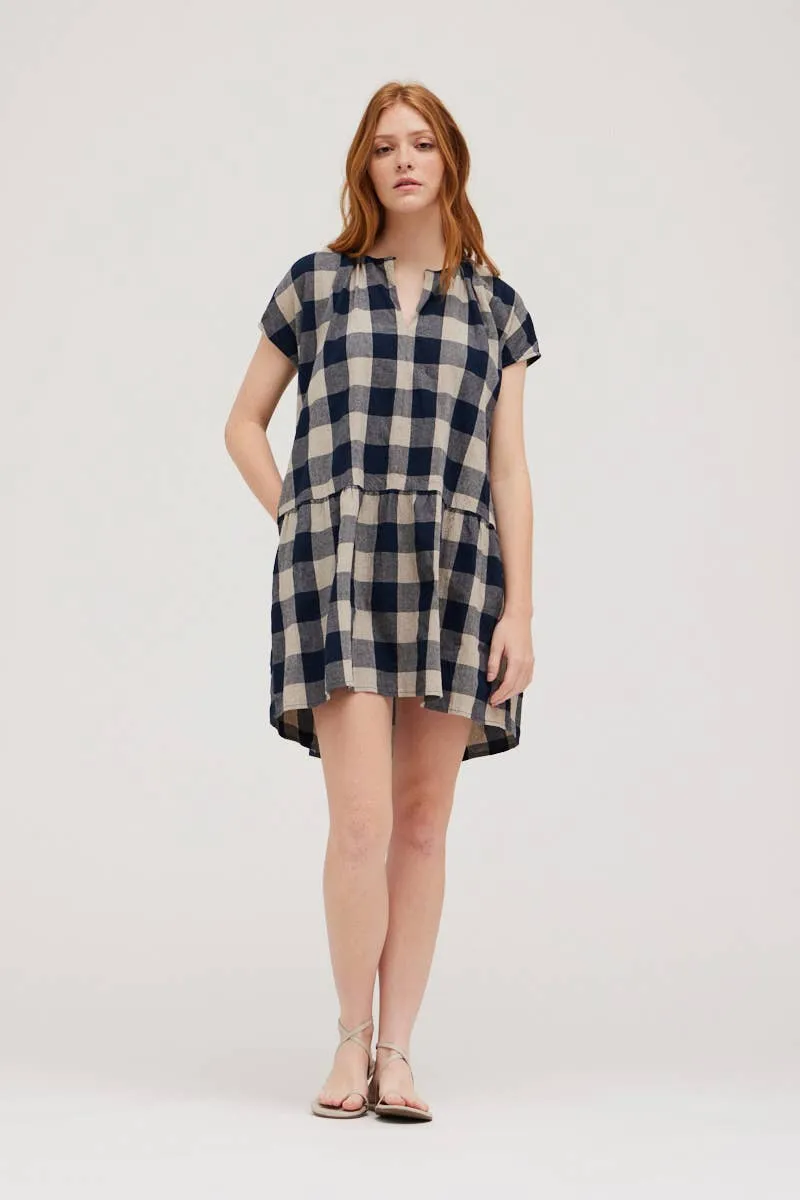 Willow Gingham Midi Dress